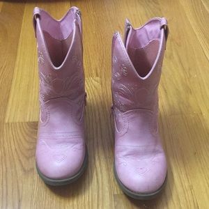 Pink cowgirl boots